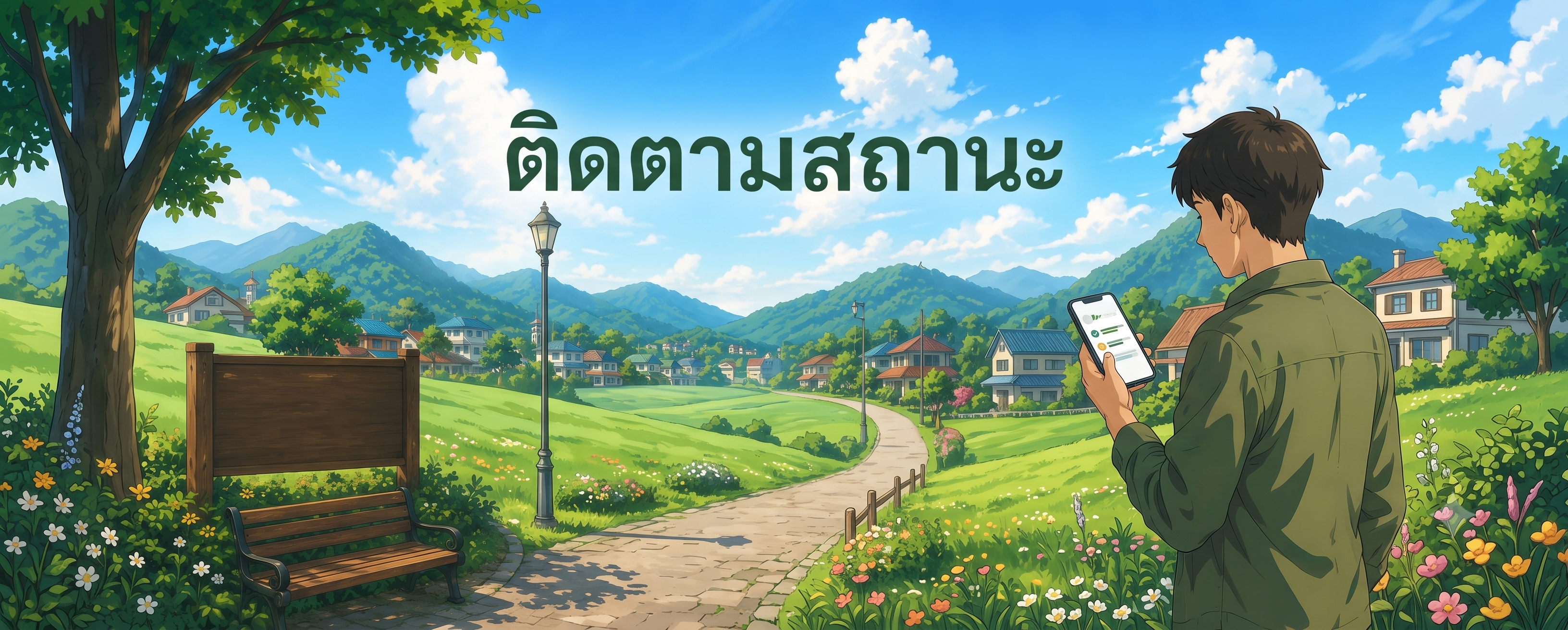 ภาพประกอบการติดตามสถานะการแจ้งปัญหา